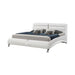 Jeremaine Queen Upholstered Bed White - De Avenue Furniture