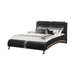 Jeremaine Queen Upholstered Bed Black - De Avenue Furniture
