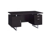 Lawtey Rectangular Storage Office Desk Cappuccino - De Avenue Furniture