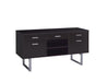 Lawtey 5-drawer Credenza with Adjustable Shelf Cappuccino - De Avenue Furniture