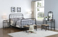 Livingston Eastern King Panel Metal Bed Dark Bronze - De Avenue Furniture