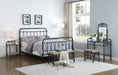 Livingston California King Panel Metal Bed Dark Bronze - De Avenue Furniture