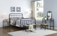 Livingston California King Panel Metal Bed Dark Bronze - De Avenue Furniture