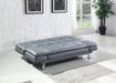 Dilleston Tufted Back Upholstered Sofa Bed Grey - De Avenue Furniture