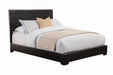 Conner Eastern King Upholstered Panel Bed Black - De Avenue Furniture