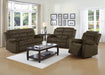 Rodman Pillow Top Arm Motion Loveseat Olive Brown - De Avenue Furniture