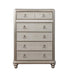 Bling Game 6-drawer Chest Metallic Platinum - De Avenue Furniture