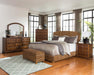 Laughton Hand-Woven Banana Leaf Eastern King Bed Amber - De Avenue Furniture