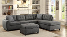 Stonenesse Tufted Sectional Grey - De Avenue Furniture