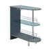 Adolfo 3-tier Bar Table Glossy Grey and Clear - De Avenue Furniture