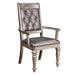 Bling Game Open Back Arm Chairs Metallic (Set of 2) - De Avenue Furniture