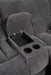 Weissman Motion Loveseat with Console Charcoal - De Avenue Furniture