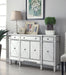 Aconitum 4-door Wine Cabinet Clear Mirror - De Avenue Furniture