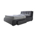 Fenbrook Queen Tufted Upholstered Storage Bed Grey - De Avenue Furniture