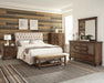 Devon Tufted Upholstered Queen Bed Beige - De Avenue Furniture