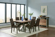 Spring Creek Dining Table with Extension Leaf Natural Walnut - De Avenue Furniture