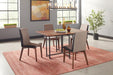 Redbridge Upholstered Side Chairs Grey and Natural Walnut (Set of 2) - De Avenue Furniture