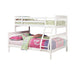 Chapman Twin Over Full Bunk Bed White - De Avenue Furniture