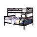 Chapman Twin Over Full Bunk Bed Black - De Avenue Furniture