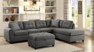 Stonenesse Tufted Storage Ottoman Grey - De Avenue Furniture