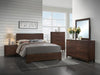 Edmonton Eastern King Panel Bed Rustic Tobacco - De Avenue Furniture