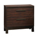 Edmonton 2-drawer Nightstand Rustic Tobacco - De Avenue Furniture