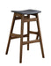 Finnick Tapered Legs Bar Stools Dark Grey and Walnut (Set of 2) - De Avenue Furniture