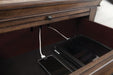 Franco 2-drawer Nightstand with Pull Out Tray Burnished Oak - De Avenue Furniture