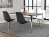 Juniper Armless Dining Chairs Black and Chrome (Set of 2) - De Avenue Furniture