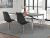 Juniper Armless Dining Chairs White and Chrome (Set of 2) - De Avenue Furniture