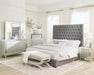 Camille Tall Tufted California King Bed Grey - De Avenue Furniture