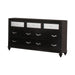 Barzini 7-drawer Rectangular Dresser Black - De Avenue Furniture