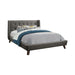 Carrington Button Tufted California King Bed Grey - De Avenue Furniture