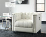 Chaviano Tufted Upholstered Chair Pearl White - De Avenue Furniture