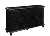 Kovu 4-door Accent Cabinet Black - De Avenue Furniture
