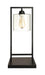 Shoto Glass Shade Table Lamp Black - De Avenue Furniture