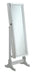 Elle Jewelry Cheval Mirror with Crytal Trim Silver - De Avenue Furniture