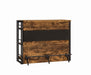 Renaldi Bar Unit with Stemware Rack Antique Nutmeg - De Avenue Furniture