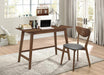 Karri 2-piece Writing Desk Set Walnut - De Avenue Furniture