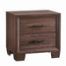 Brandon 2-drawer Nightstand Medium Warm Brown - De Avenue Furniture
