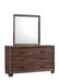 Brandon Framed Dresser Mirror Medium Warm Brown - De Avenue Furniture