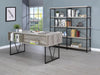 Analiese 4-drawer Writing Desk Grey Driftwood - De Avenue Furniture