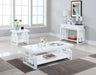 Schmitt Rectangular Coffee Table High Glossy White - De Avenue Furniture