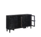Sylvia 4-door Accent Cabinet Black - De Avenue Furniture