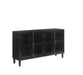 Sylvia 4-door Accent Cabinet Black - De Avenue Furniture