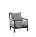 Blanchett Cushion Back Accent Chair Grey and Black - De Avenue Furniture