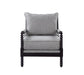 Blanchett Cushion Back Accent Chair Grey and Black - De Avenue Furniture