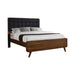 Robyn Queen Bed with Upholstered Headboard Dark Walnut - De Avenue Furniture