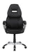 Bruce Adjustable Height Office Chair Black and Silver - De Avenue Furniture