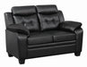 Finley Tufted Upholstered Loveseat Black - De Avenue Furniture